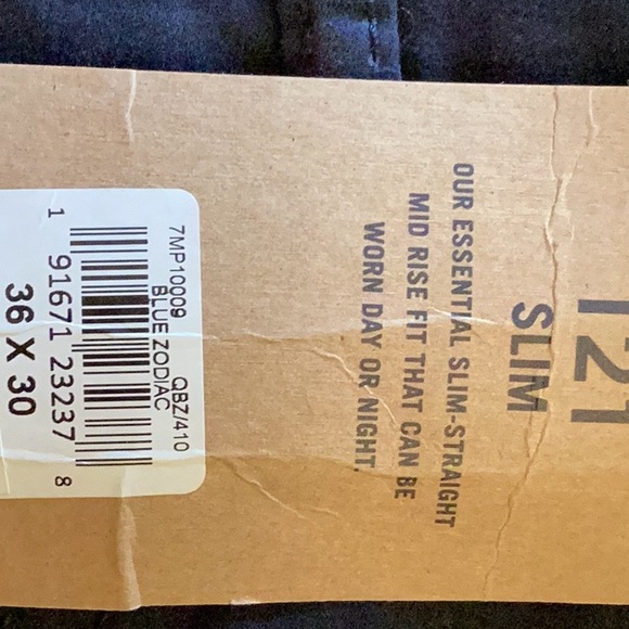 Lucky Brand Men's 121 Slim Straight Pant 36 x 30 (NWT) Blue Zodiac - Picture 5 of 5